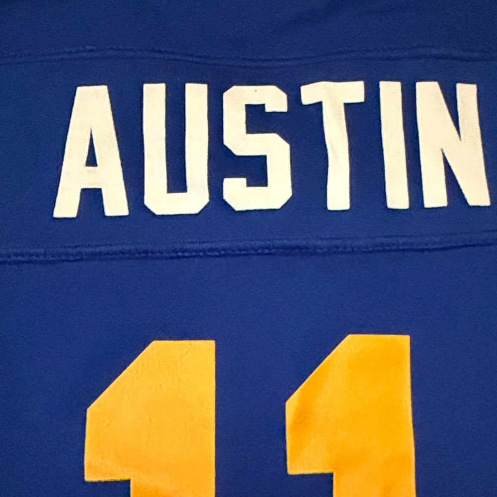 NFL Nike Tavon Austin Rams Blue and Yellow Sports Jersey Boys XL - Picture 3 of 7